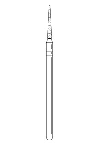 X769.10Z - Two Striper TSZTech Ultra-premium Laboratory Diamond Bur